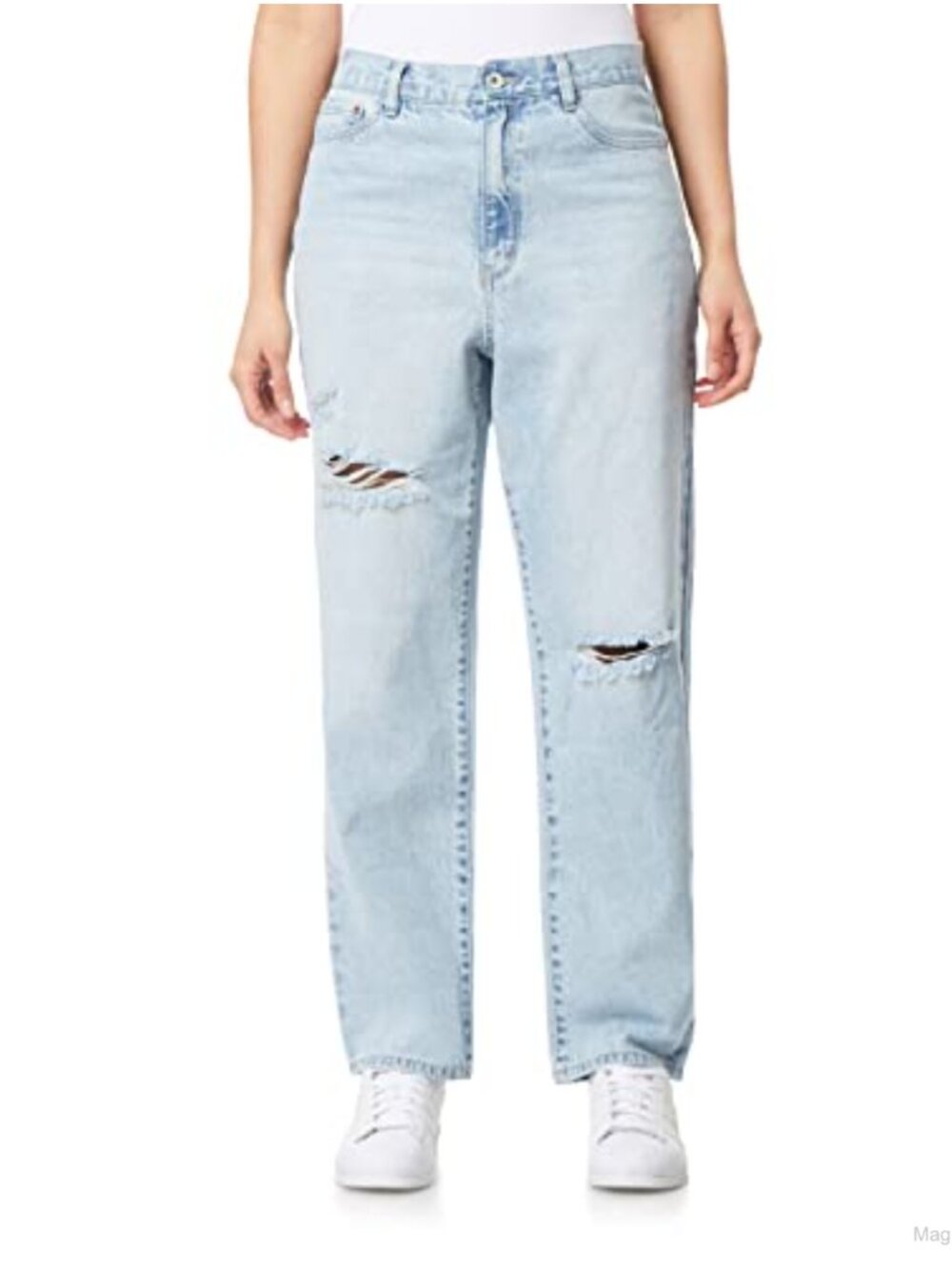 Boyfriend Straight Leg High Rise Jeans